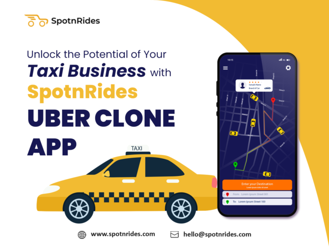 Transform Your Taxi Business with SpotnRides – The Ideal Ride-Hailing Taxi App Development