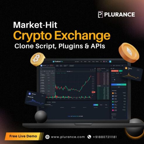 Plurance’s Market-hit crypto exchange script for big success in crypto market