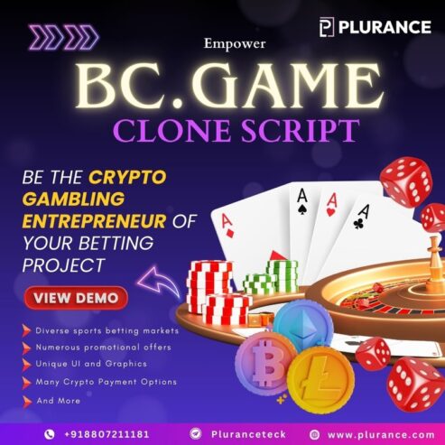 Launch Your Dream Crypto Casino in Days with Plurance’s BC.Game Clone script