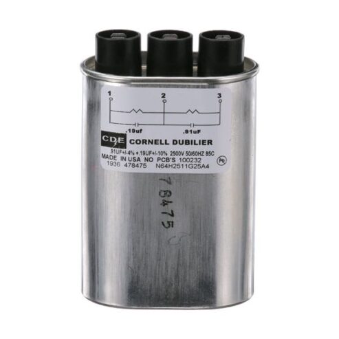 Turbochef 100232 Capacitor ,0.91Uf+0.19Uf,Dual,2500VAC – PartsFe