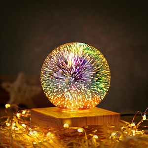 Light Up Your Space with Our Stained Glass Night Light USB Projector