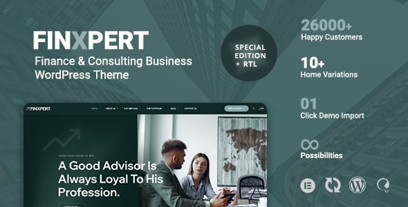 Finxpert – Finance & Consulting Business WordPress Theme