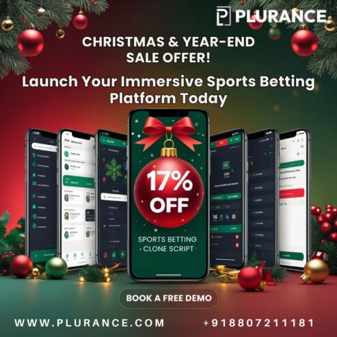 Kickstart Your Gaming Platform with Plurance’s Sports Betting Clone Script – Year- End Offer Inside!