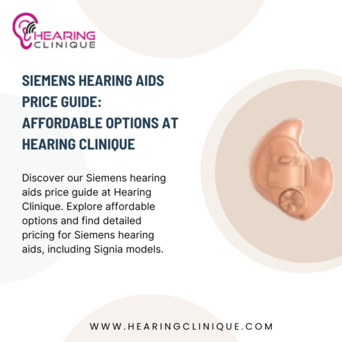 Signia Hearing Aids Price & Siemens Hearing Machine Price – Hearing Clinique