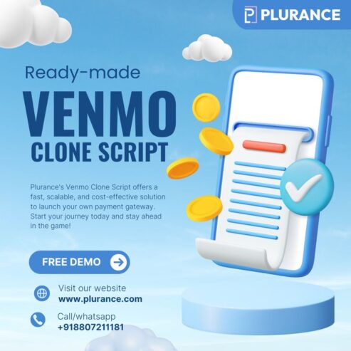 Launch Your Own P2P Payment App with Plurance’s Venmo Clone Script!