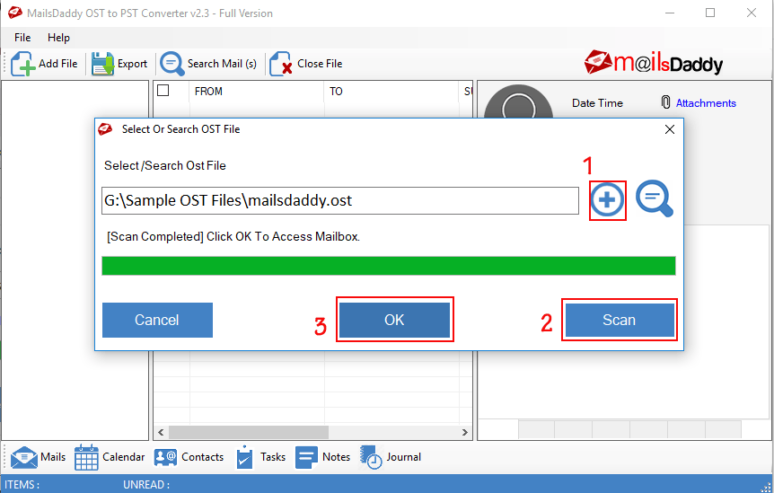 MailsDaddy OST to PST Converter Tool