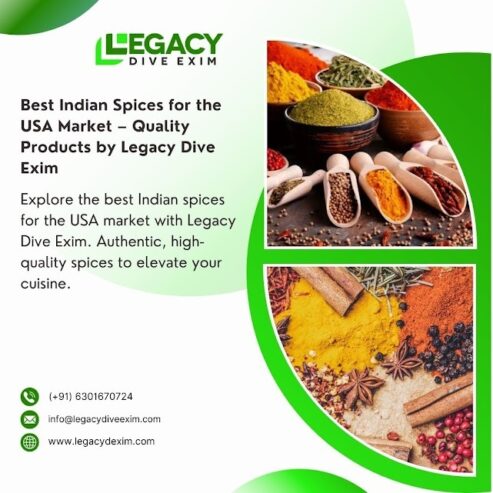 Best Spices for USA Market – Legacy Dive Exim