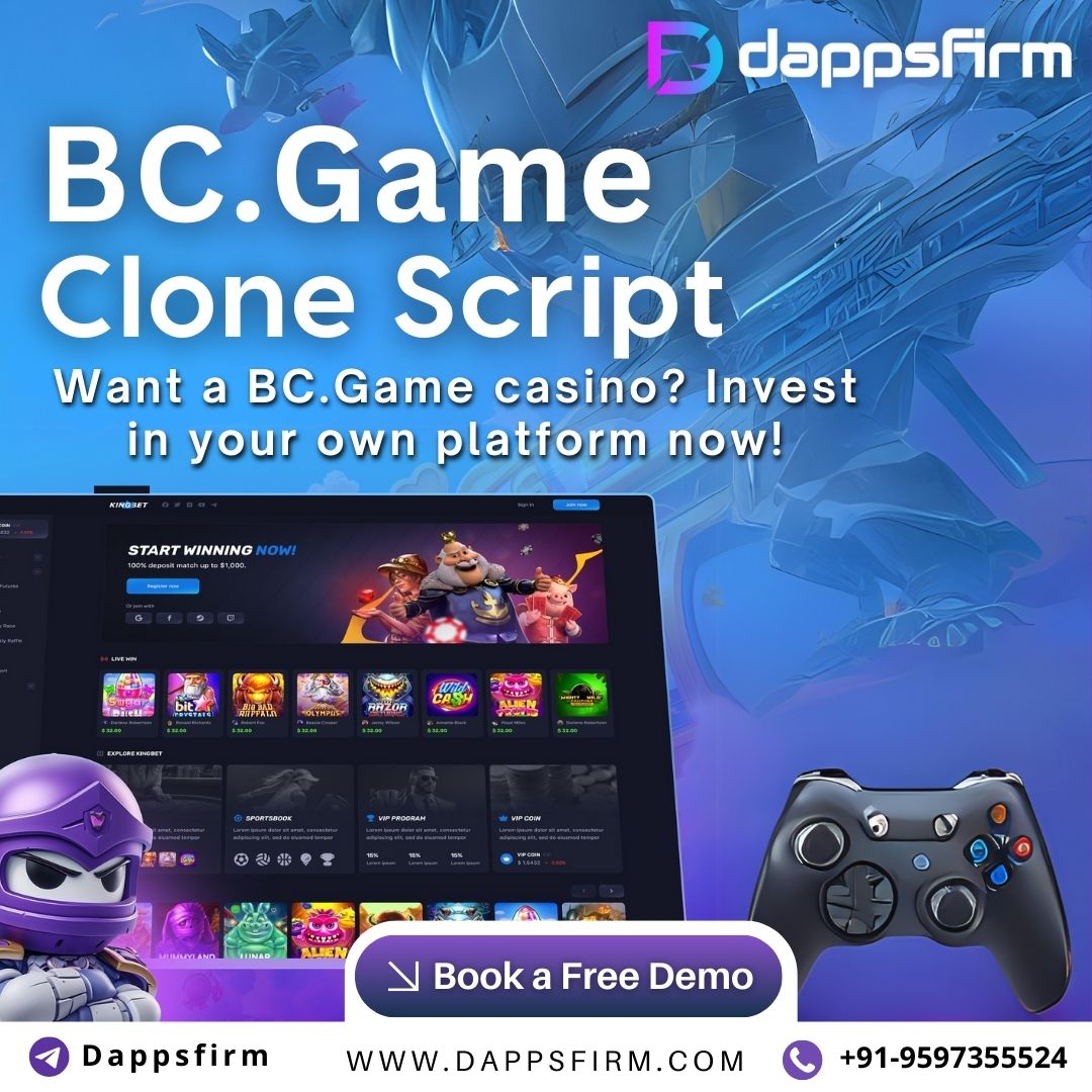 Capitalize on the crypto casino revolution with our BC.Game clone solution.