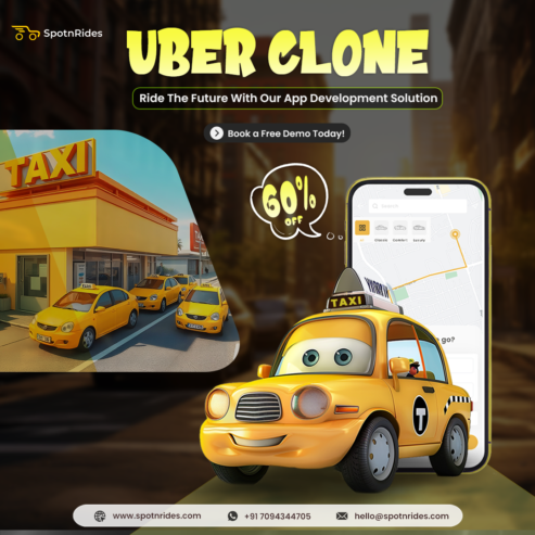 Customized Uber clone app development services – SpotnRides