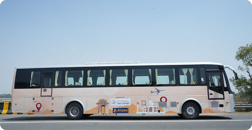 Convenient Bus Service from Delhi Airport to Agra