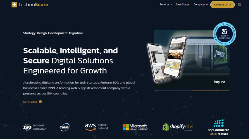 TechnoScore – Leading mobile, web, and software design and development company