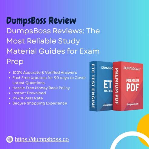 DumpsBoss The Shortcut to Certification Success