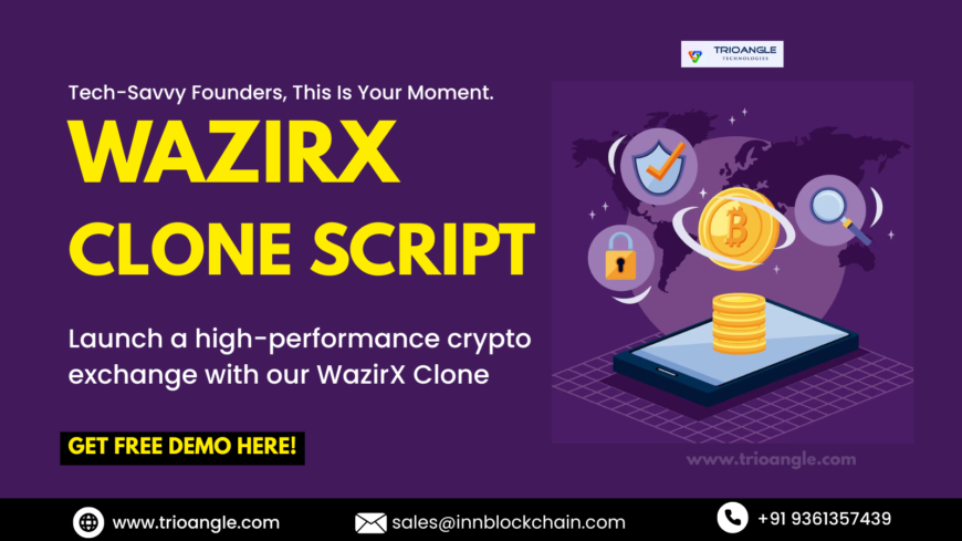 WazirX Clone Script – Crypto Exchange Platform Solution