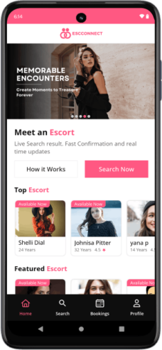 Escort Booking App Development