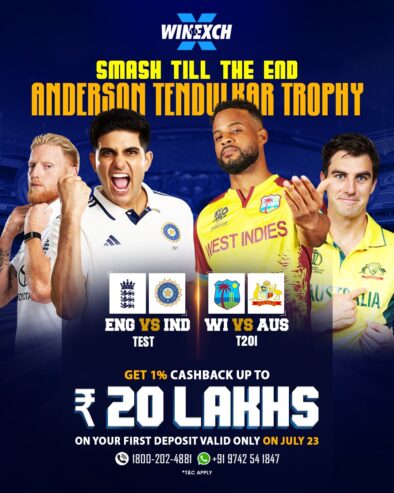 Winexch on WI vs AUS T20 Energy