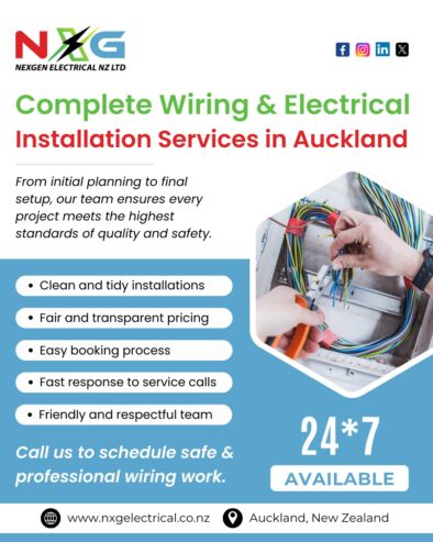 Trusted Electrical Inspections by NXG Electrical in Auckland