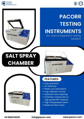 Salt Spray Chamber – Precision Corrosion Testing with Pacorr