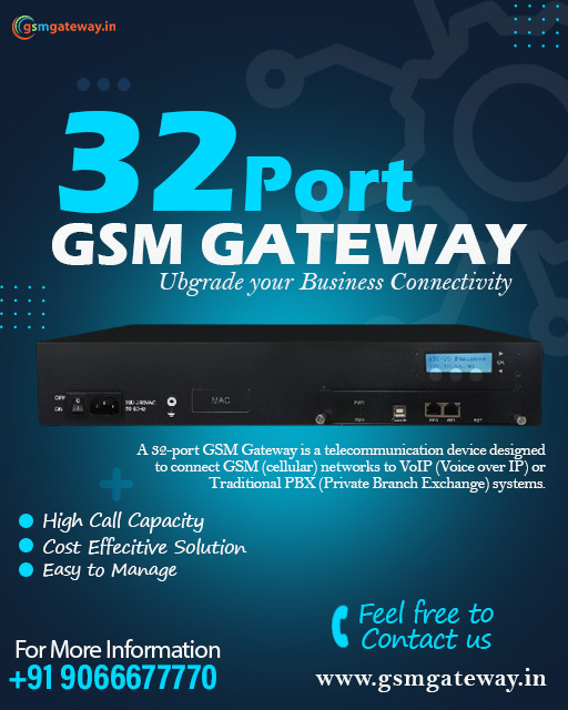 32 Port GSM Gateway Provider in India