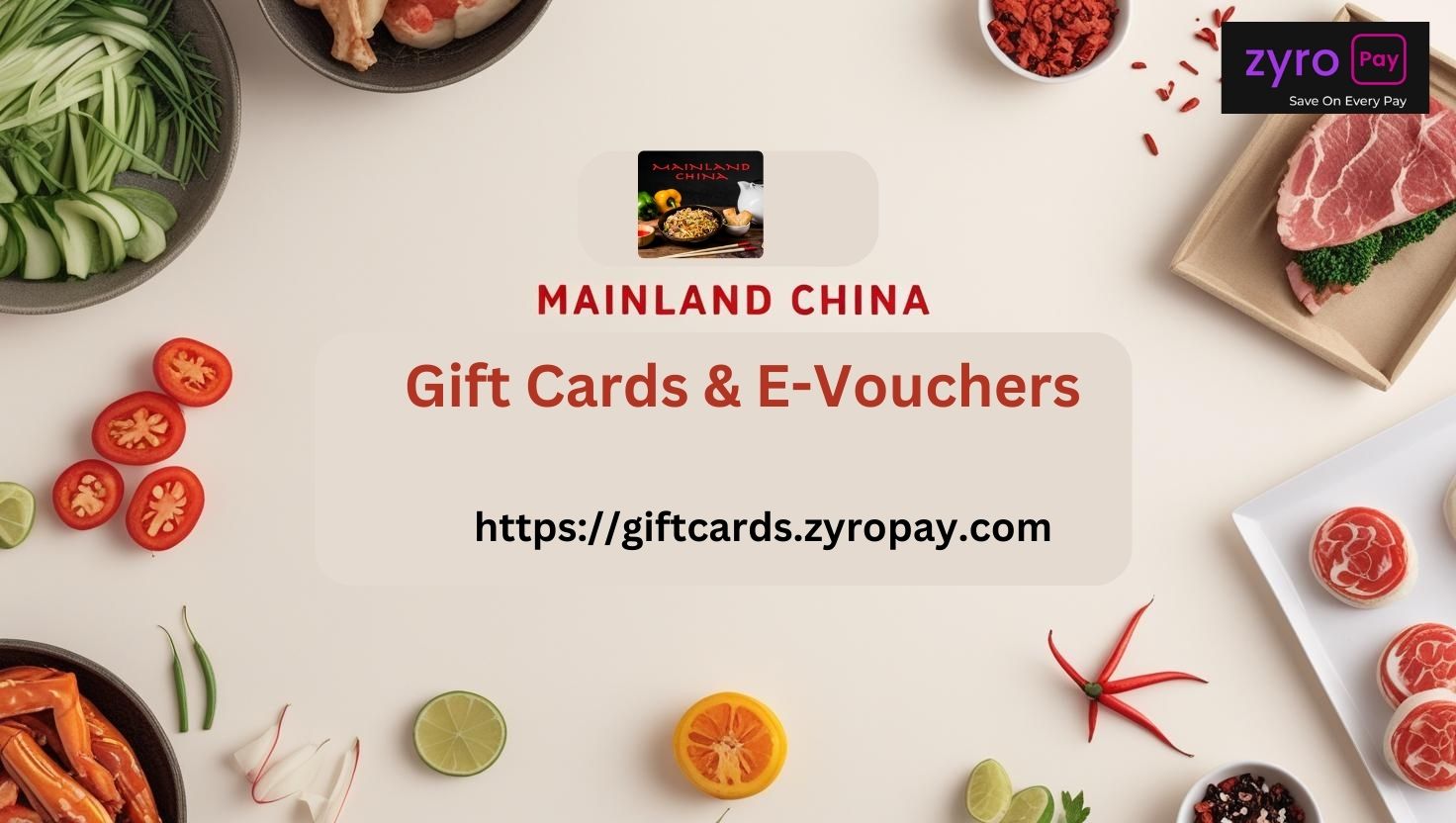 Mainland China pay e gift cards