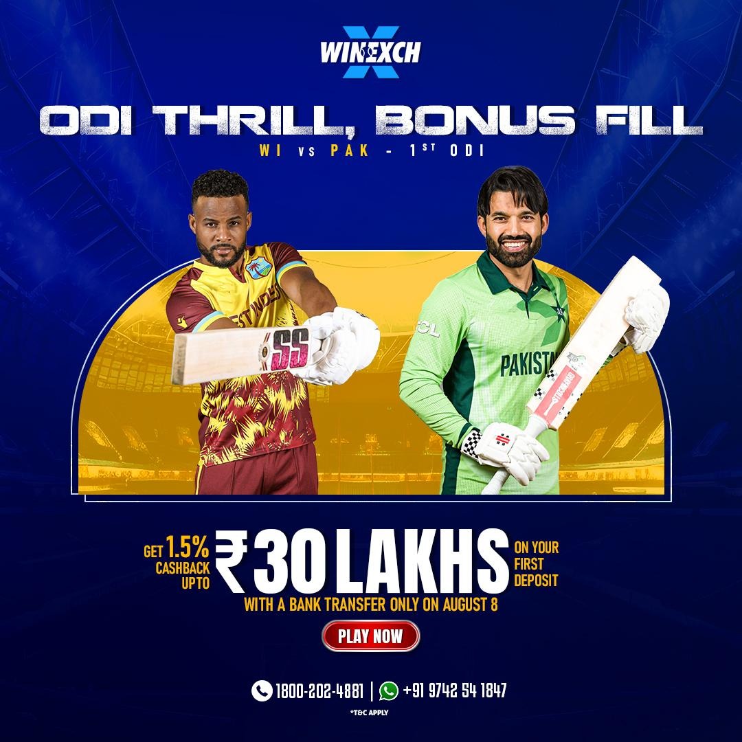 Winexch ODI Special – WI vs PAK Clash