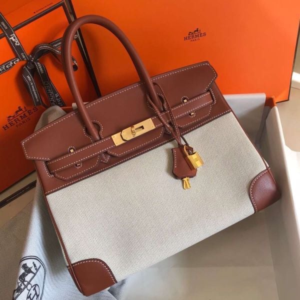Replica Hermès Birkin 30 Bag | Luxury Leather Dupes with Gold Hardware