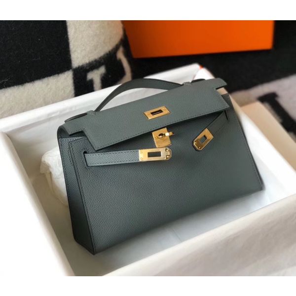 Replica Hermès Kelly Pochette | Mini Kelly Bag Dupe in Leather