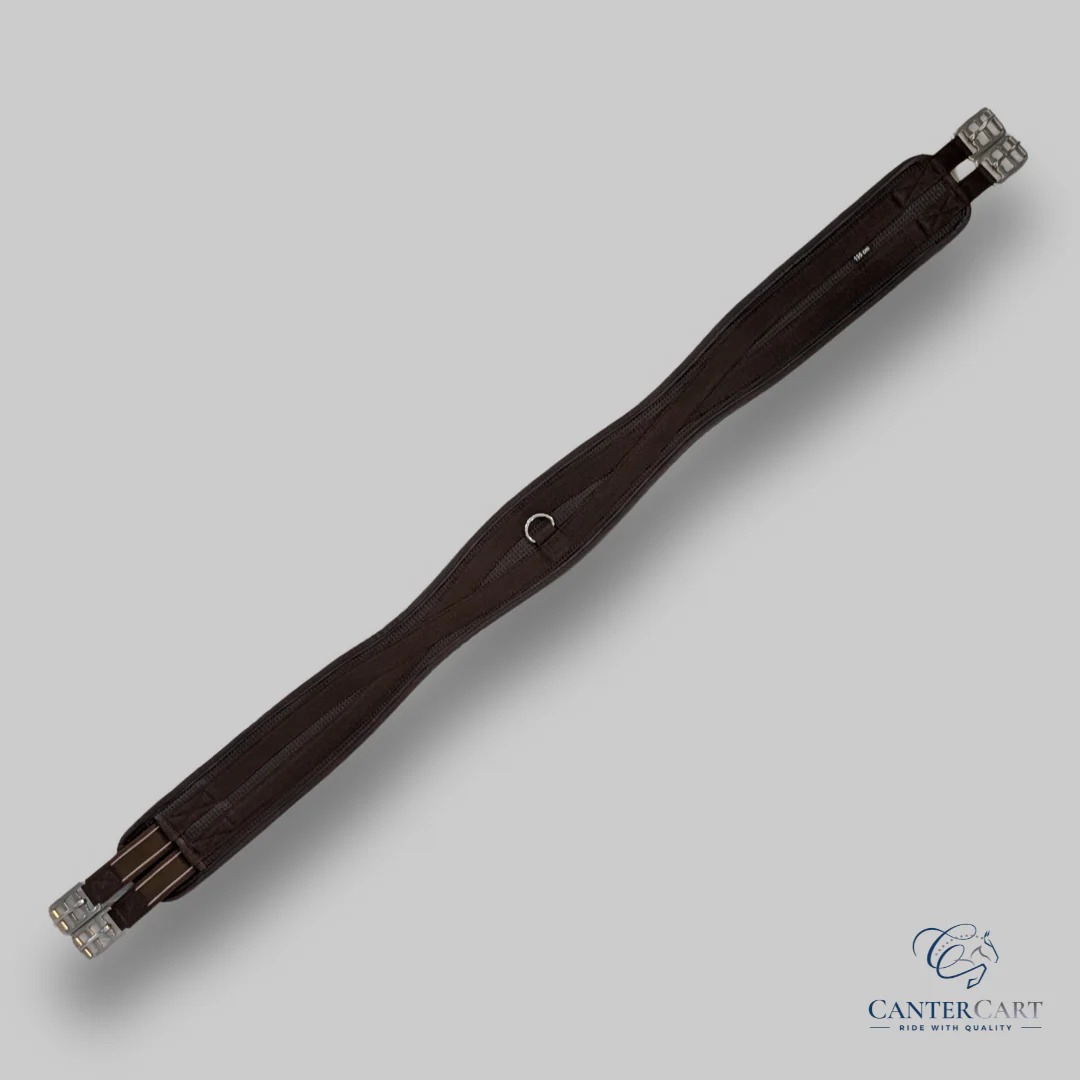 Brown Neoprene Long Girth with Elastic | CanterCart