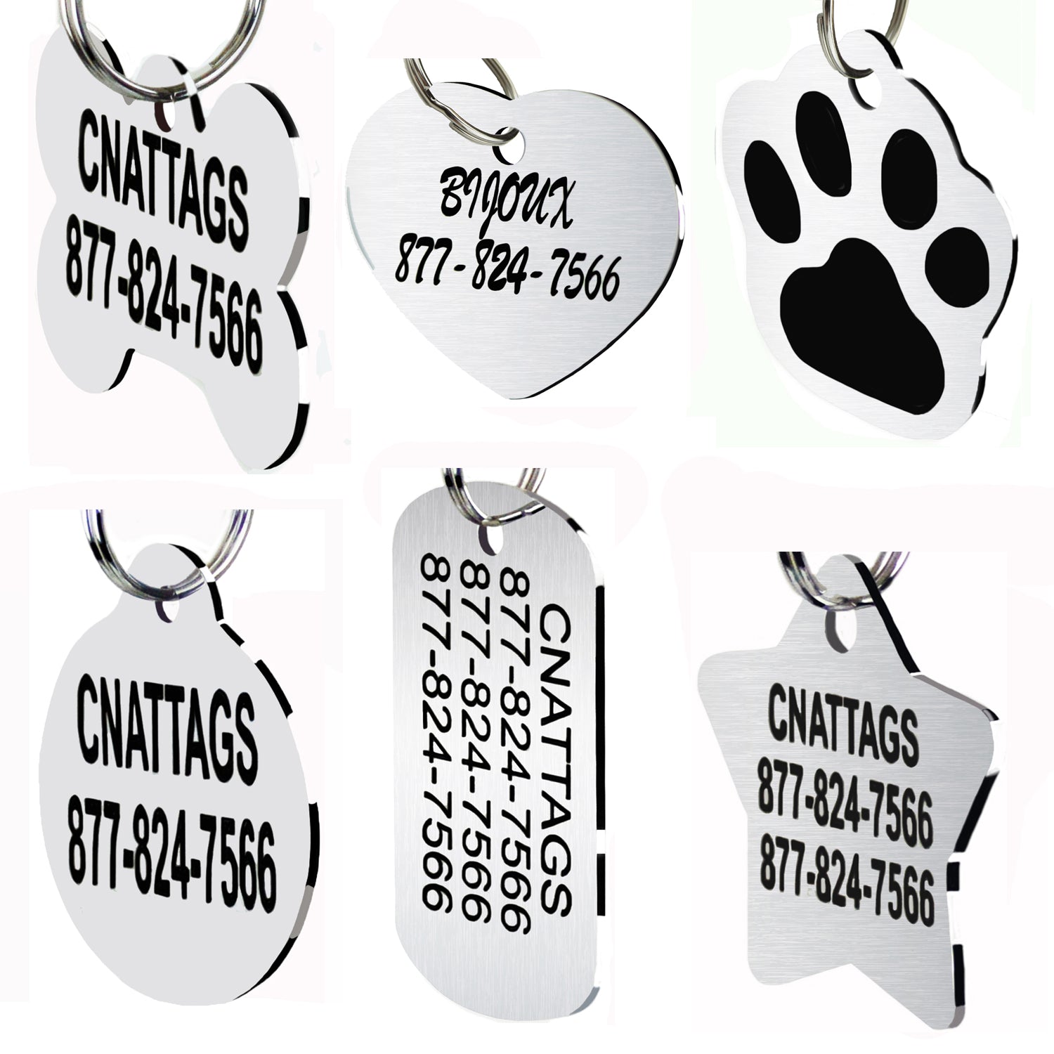 Stainless Steel Tags for Dogs | Durable & Hypoallergenic Pet ID