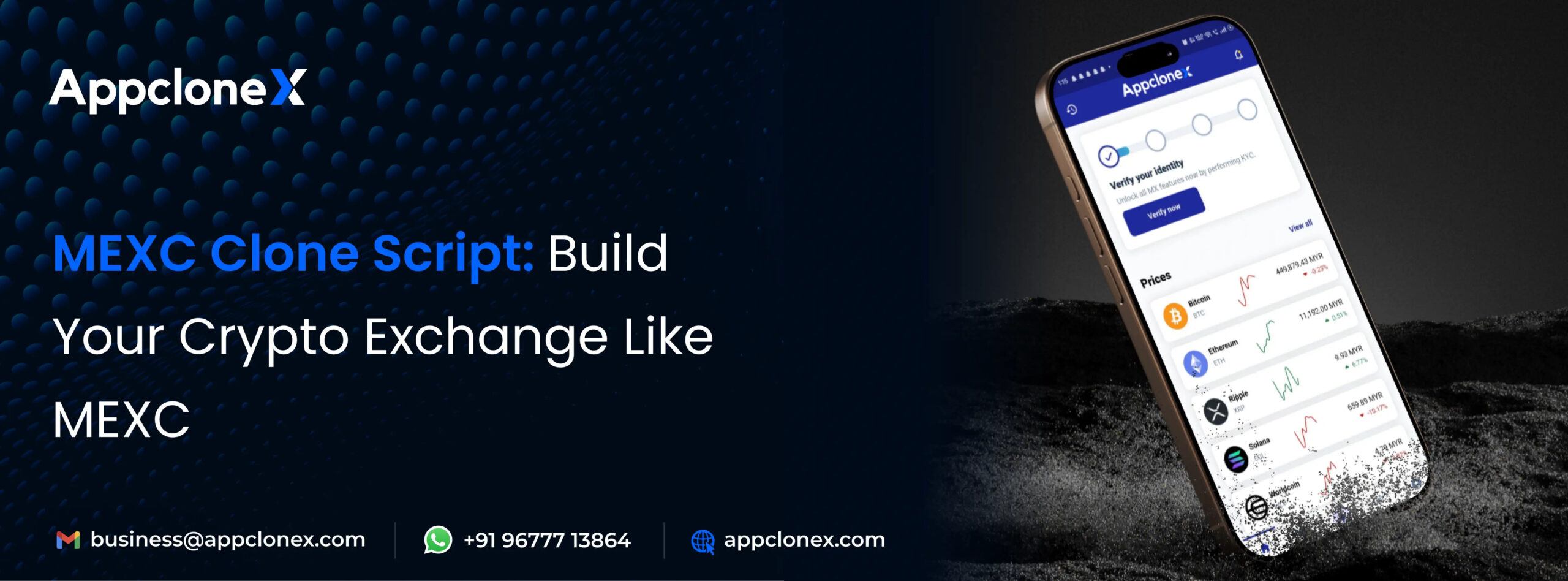 MEXC Clone Script by Appclonex – Power Your Own Crypto Exchange