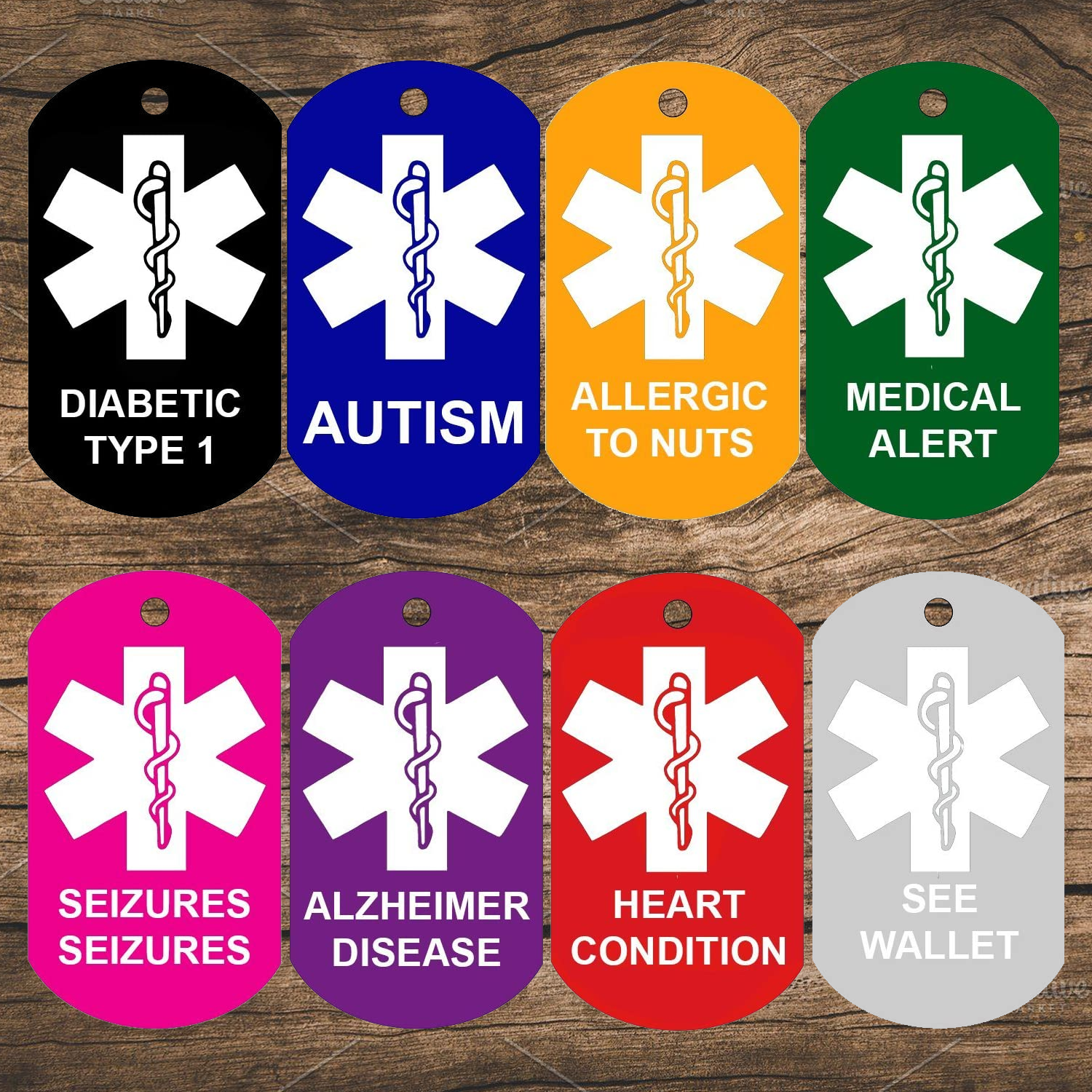 Engraved Medical ID Tags | Custom Alert Tags for Health & Safety
