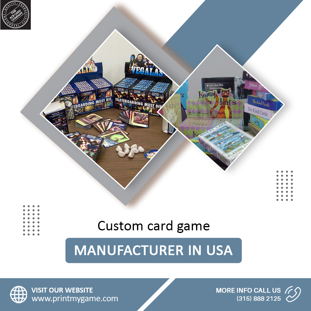 Custom card game Manufacturer in USA