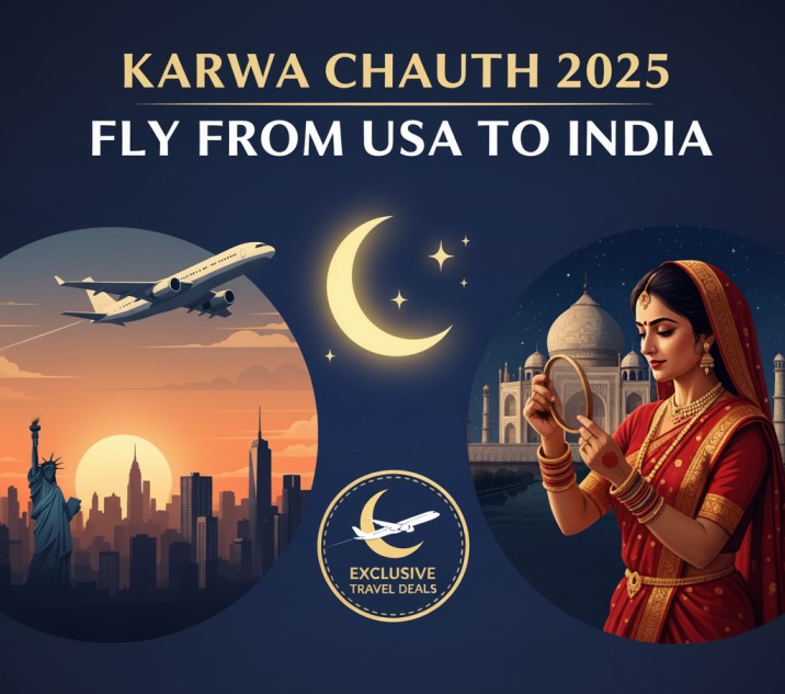 Karwa Chauth 2025 Flight Deals – USA to India
