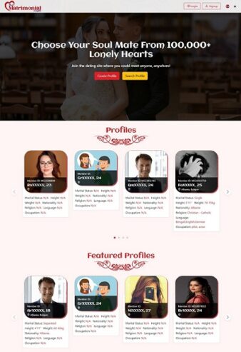 Ready-Made Matrimonial Website & App for Sale