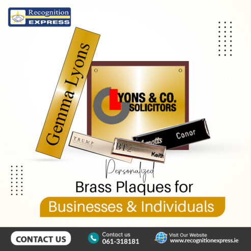 Personalized Brass Plaques for Businesses & Individuals