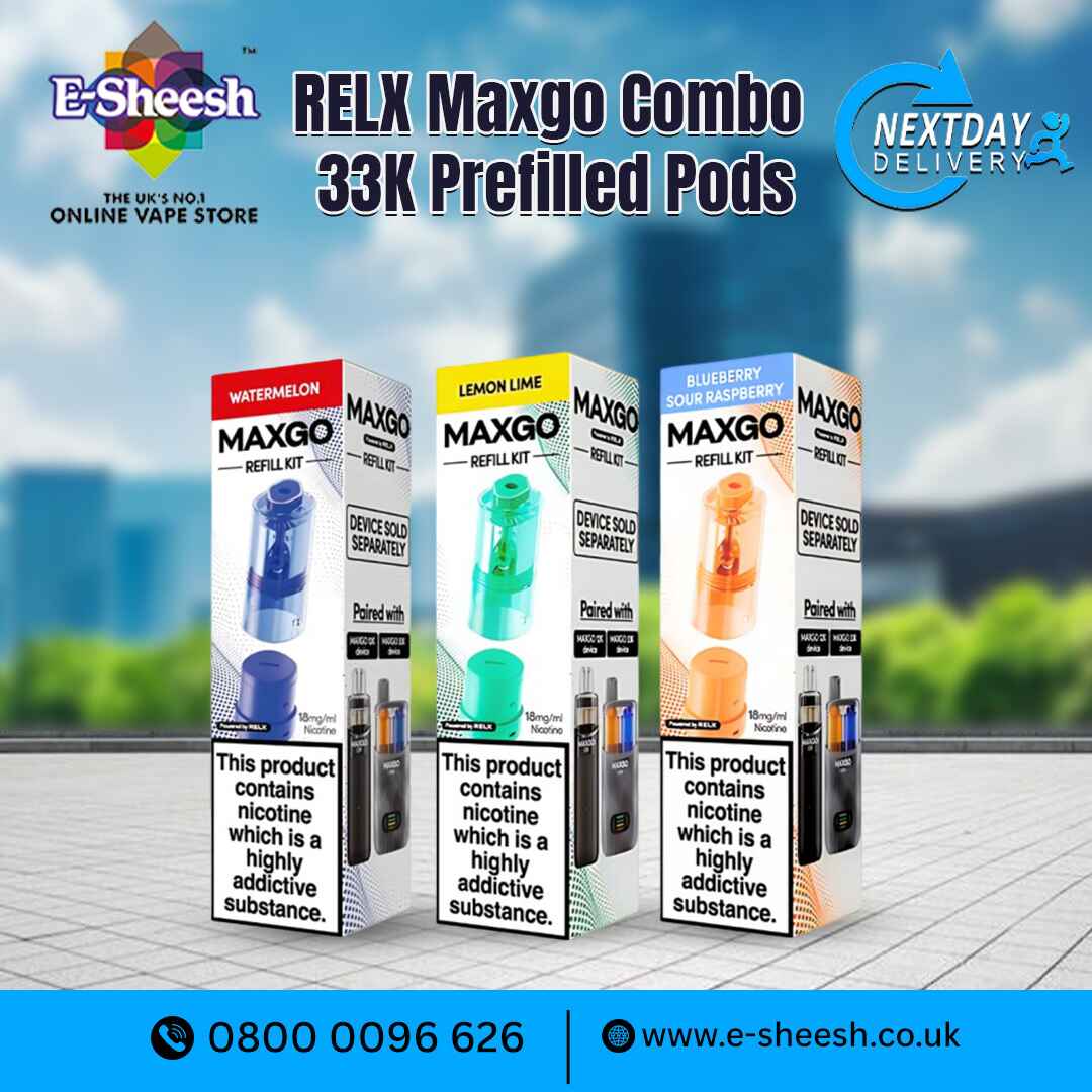 RELX Maxgo Combo 33K Prefilled Pods