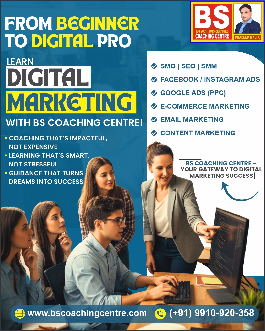 Best Digital Marketing Coaching in Nangloi | BS Coaching Centre