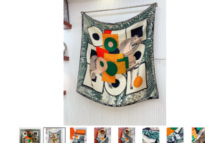 Hermes-Green-Cavalier-en-Formes-Shawl-140-1