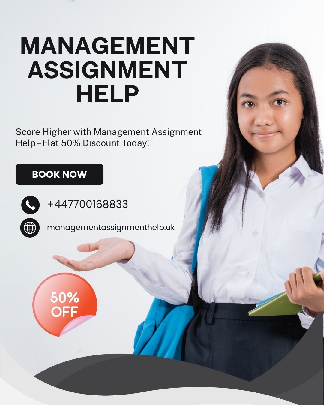 Score Higher with Management Assignment Help – Flat 50% Discount Today!