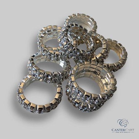 Rhinestone Braiding Bands | CanterCart