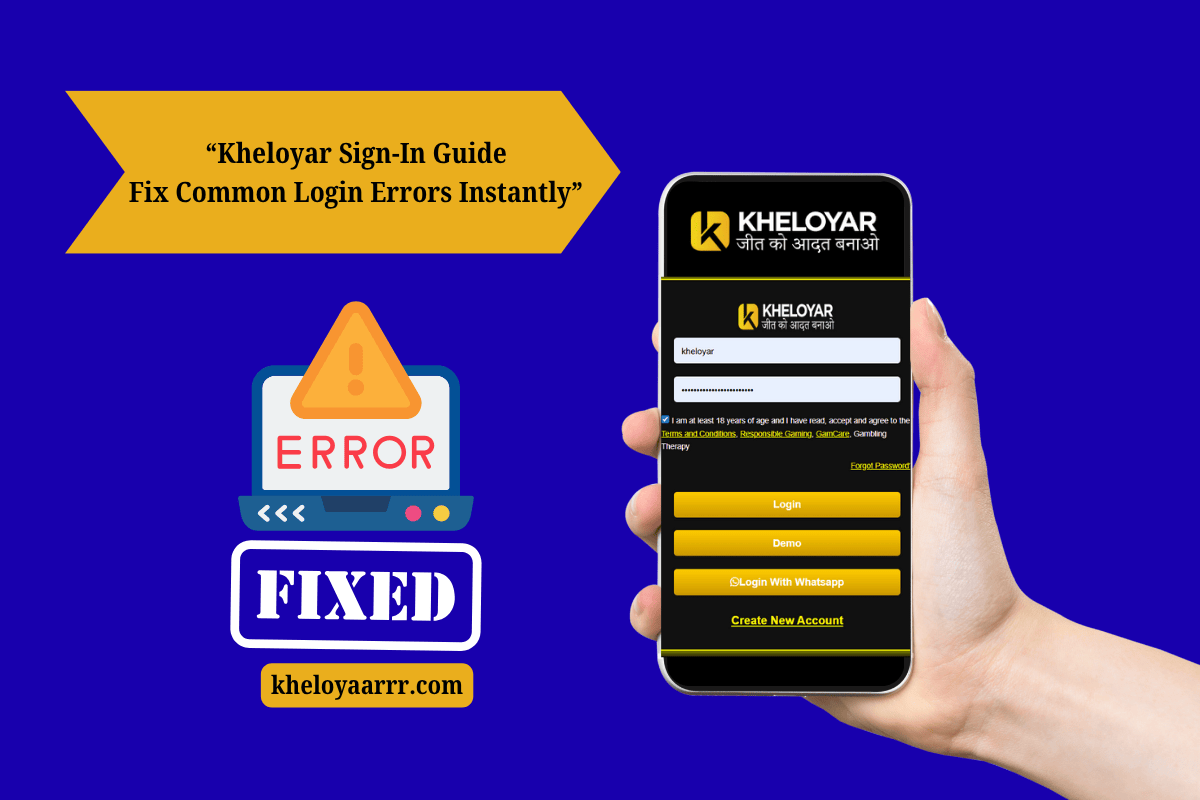 Kheloyar Sign-In Guide: Fix Common Login Errors Instantly