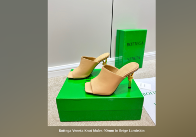 Bottega-Veneta-Knot-Mules-90mm-In-Beige-Lambskin