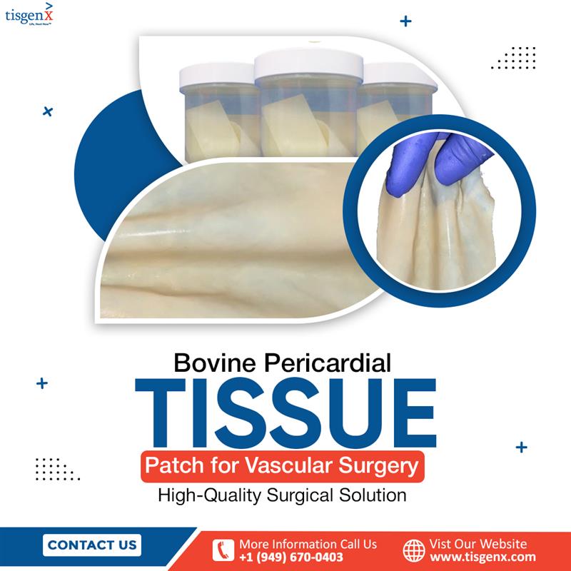 Bovine Pericardial Tissue Patch for Vascular Surgery – High-Quality Surgical Solution