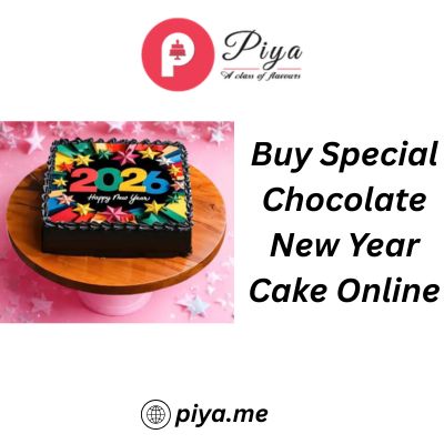 Buy Special Chocolate New Year Cake Online