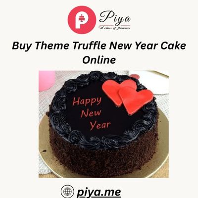 Buy Theme Truffle New Year Cake Online
