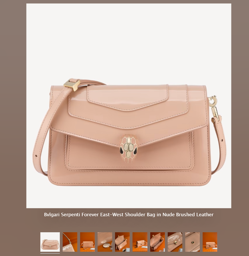 Replica Bvlgari Handbags – Serpenti Forever East-West Shoulder Bag Nude Leather | SpottedBags