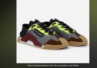 Dolce-Gabbana-Womens-NS1-Slip-on-Sneakers-Grey