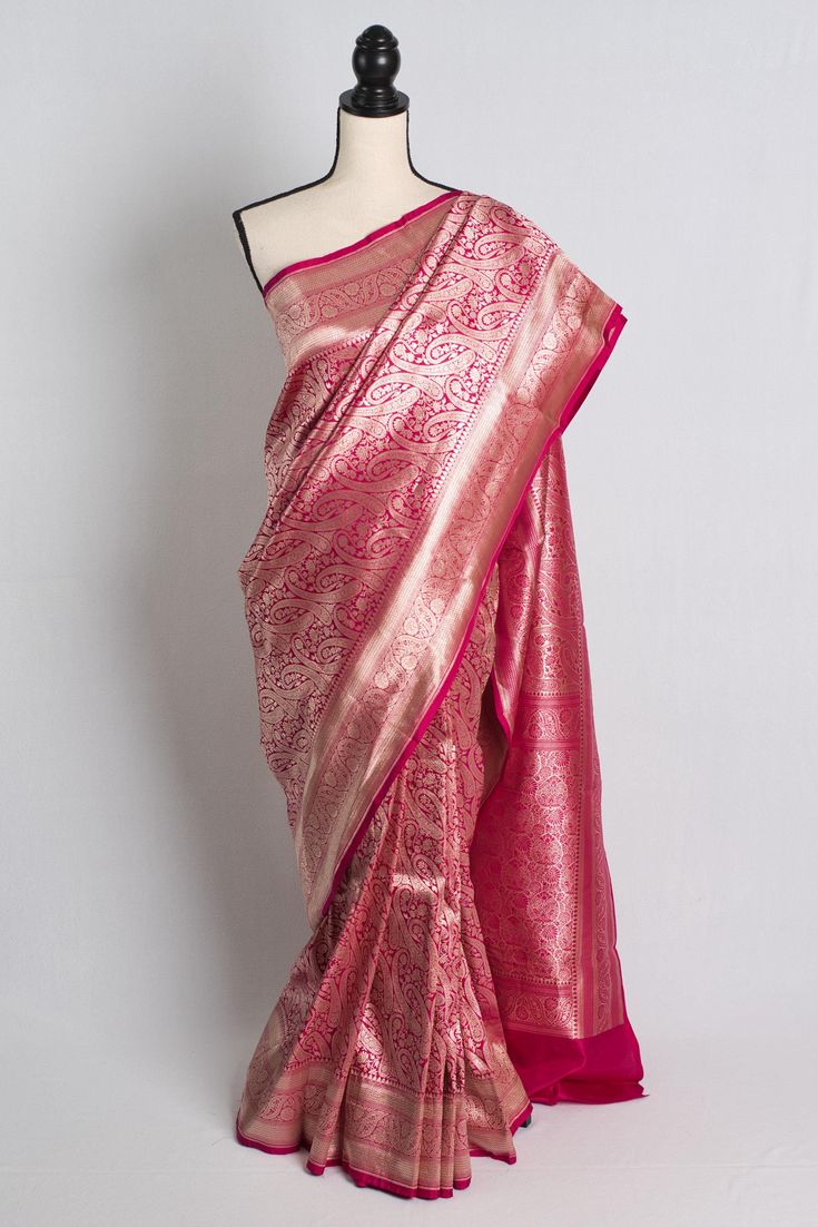 Pink Banarasi Sarees with Rich Weaves & Elegant Finish