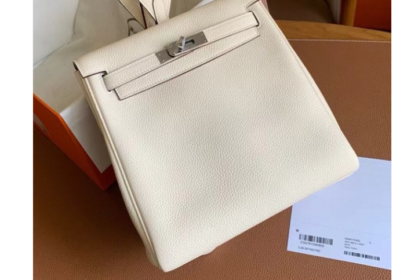 Hermes-Kelly-Ado-II-Backpack-in-Nata-Clemence-Leather-Replica