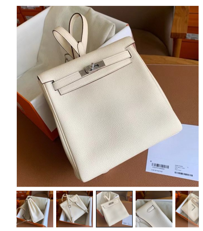 Replica Hermes Backpacks – Hermes Kelly Ado II Backpack Nata Clemence Leather | BragHermesBags