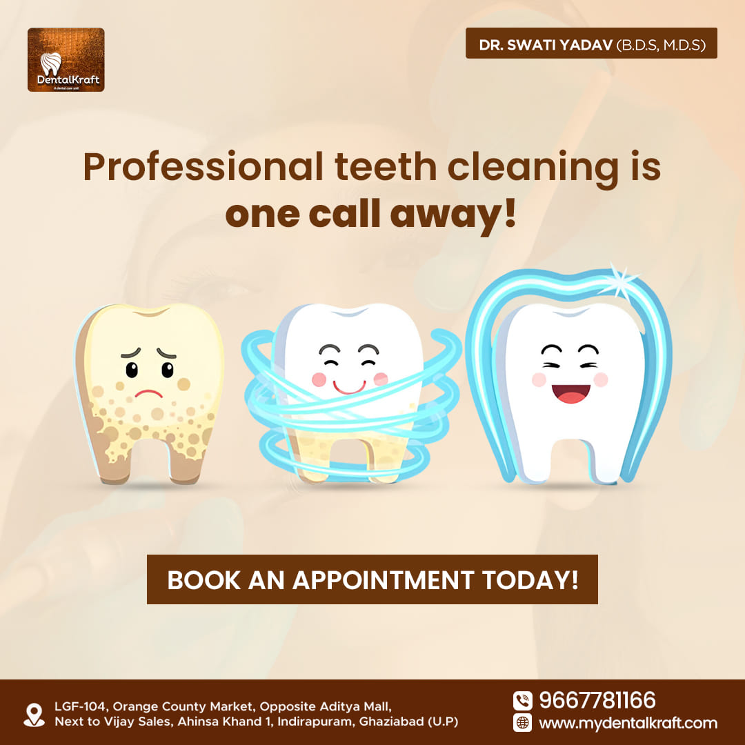 Teeth Cleaning in Indirapuram for healthy gums and brighter smile